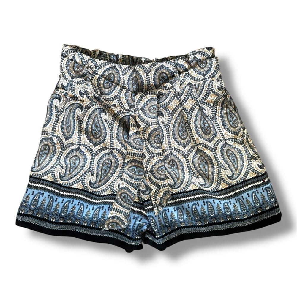 Tommy Hilfiger High Waist Blue and Black Shorts